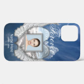 Aangepaste Memorial Angel Wings Heart Foto toevoeg Case-Mate iPhone Case (Achterkant (horizontaal))