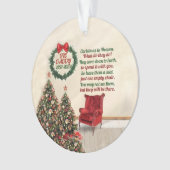 Aangepaste Memorial Ornament Christmas in Heaven M (voorkant)