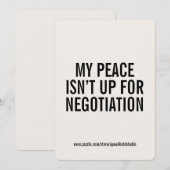 Aangepaste mentale gezondheid offerte Kaart, zelfz Feestdagenkaart (Voorkant / Achterkant)