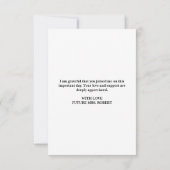 Aangepaste merk-brunch en bubbels bruids-shower bedankkaart (Achterkant)