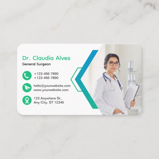 Aangepaste merk Creatieve Moderne Medische Dienst Visitekaartje (Voorkant)