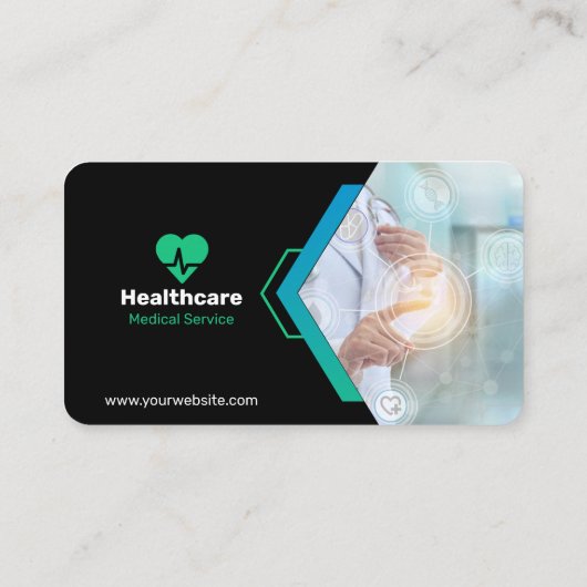 Aangepaste merk Creatieve Moderne Medische Dienst Visitekaartje (Achterkant)