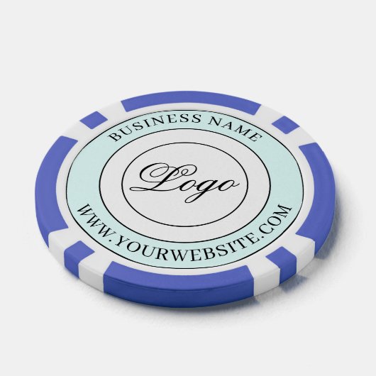 Aangepaste merknaam bedrijfsnaam Logo en tekst Poker Chips (Enkel)