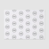 Aangepaste merknaam patroon Business Tissuepapier (Voorkant)