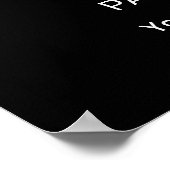 Aangepaste merknaam wifi netwerk en wachtwoord zwa poster (Hoek)