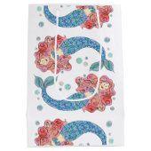 Aangepaste Mermaid Medium Gift Bag Cadeauzakje (Achterkant)