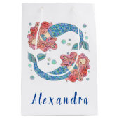 Aangepaste Mermaid Medium Gift Bag Medium Cadeauzakje (Voorkant)