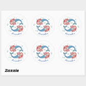 Aangepaste Mermaids Ronde Sticker (Vel)