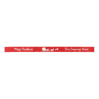 Aangepaste Merry Christmas Satin Ribbon Roll Lint