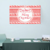 AANGEPASTE MERRY CHRISTMAS SEASON'S GREETTE Banner (Beurs)