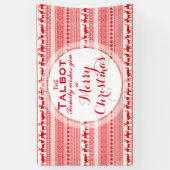 AANGEPASTE MERRY CHRISTMAS SEASON'S GREETTE Banner (Verticaal)