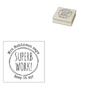 Aangepaste, met de hand geschreven superactieve we 	rubberstempel (Gestempeld)