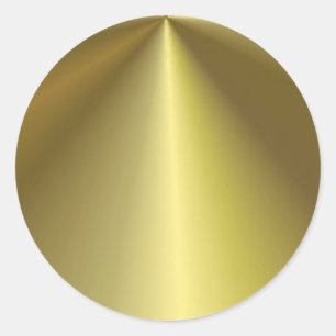 Aangepaste metalen gouden, moderne lege Sjabloon Ronde Sticker