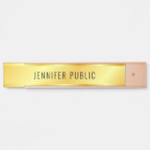 Aangepaste metalen handmatige Faux Gold-deur Deurbordje (Voorkant)