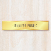 Aangepaste metalen handmatige Faux Gold-deur Deurbordje (Voorkant)