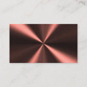 Aangepaste metalen radiale look - koper visitekaartje (Achterkant)