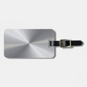 Aangepaste metalen radiale textuur 2 bagagelabel (Voorkant horizontaal)