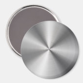 Aangepaste metalen radiale textuur magneet (Voorkant / Achterkant)