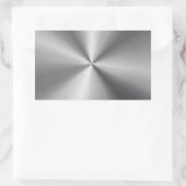 Aangepaste metalen radiale textuur rechthoekige sticker (Tas)