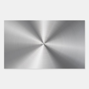 Aangepaste metalen radiale textuur rechthoekige sticker