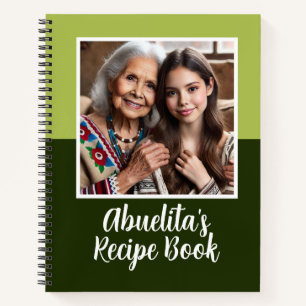 Aangepaste Mexicaanse Abuelita Familie Foto Recept Notitieboek