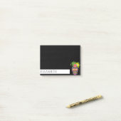 Aangepaste Mexicaanse Suikerschedel Halloween Po Post-it® Notes (Op bureau)