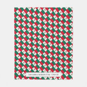 Aangepaste MEXICO-VLAG Fleece Deken (Voorkant)