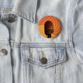 Aangepaste microfoon-knop Retro Ronde Button 5,7 Cm (In situ)
