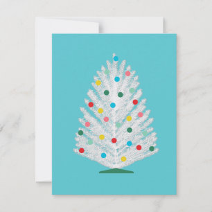 Aangepaste Mid Century Boom Platte Kerstkaart