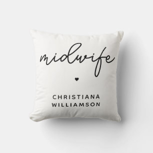 Aangepaste Midechtswaardetoewijzing Midwifery Gift Kussen