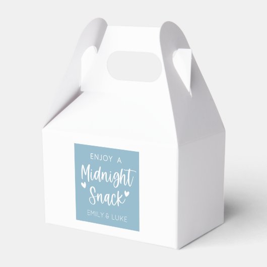 Aangepaste Midnight Snack Bedankdoosjes (Voorkant Zijde)