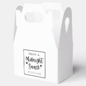 Aangepaste Midnight Snack Bedankdoosjes (Geopend)