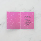 Aangepaste "Mijn kat is mijn Valentijn" Art Nouvea Kaart (Binnen)