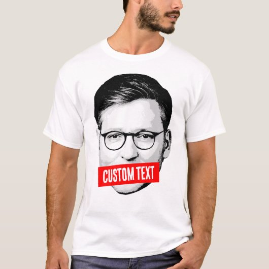 Aangepaste Mike Johnson Bericht T-shirt (Voorkant)