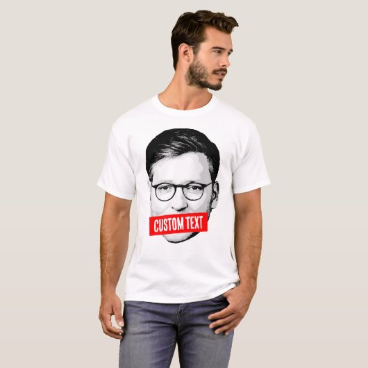 Aangepaste Mike Johnson Bericht T-shirt (Voorkant volledig)