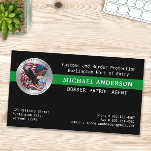 Aangepaste Militaire Politie Spel Warden Border Pa Visitekaartje