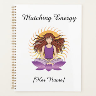 Aangepaste Mindful Planner voor Haar Naam & Teks