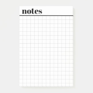 Aangepaste mini ruitjespapier plaknotities, 10 cm post-it® notes