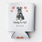 Aangepaste miniatuur Schnauzer Pet Wedding Koelbox Blikjeskoeler (Voorkant)