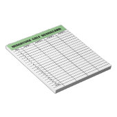 Aangepaste miniatuur sjabloon golfscorecard notitieblok (Schuin)