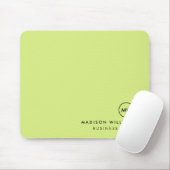 Aangepaste Minimaal Monogram Muismat (Met muis)