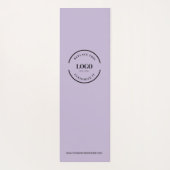 Aangepaste Minimal Paarse Business Logo-website Yogamat (Achterkant)