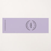 Aangepaste Minimal Paarse Business Logo-website Yogamat (Voorkant (horizontaal))