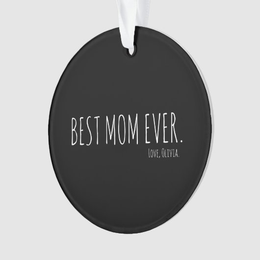 Aangepaste minimale beste Moederdag ooit   Ornament (voorkant)