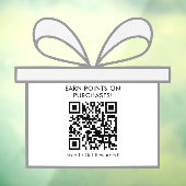 Aangepaste minimale geschenk Kaart-thema QR Code P Raamsticker (Vel 3)