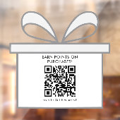 Aangepaste minimale geschenk Kaart-thema QR Code P Raamsticker (Vel 2)