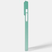 Aangepaste minimale gradiënt Blauwgroen Modern Mon Case-Mate iPhone Case (Achterkant / Links)