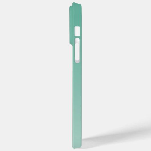 Aangepaste minimale gradiënt Blauwgroen Modern Mon Case-Mate iPhone Case (Achterkant / Links)