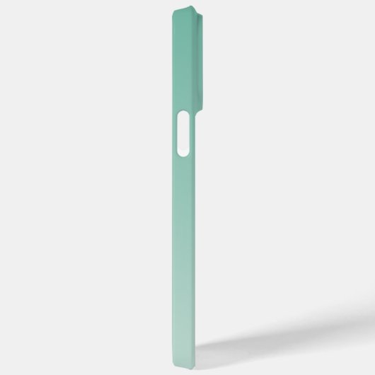 Aangepaste minimale gradiënt Blauwgroen Modern Mon Case-Mate iPhone Case (Achterkant / Rechts)