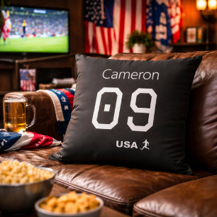 Aangepaste Minimalistische Amerikaanse Atleet Mono Kussen